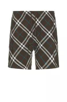 Клетчатые шорты для плавания Burberry, цвет Snug