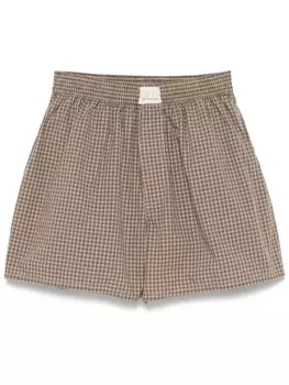 Клетчатые шорты ERL, зеленый