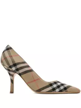 Клетчатые туфли Dame 90 BURBERRY, нейтральный