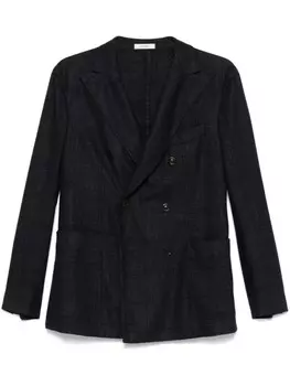 Клетчатый блейзер Boglioli, синий