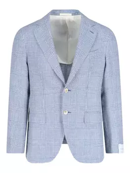 Клетчатый блейзер Caruso, синий