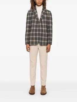 Клетчатый блейзер Circolo 1901, коричневый