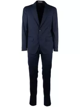 Клетчатый блейзер Corneliani, синий