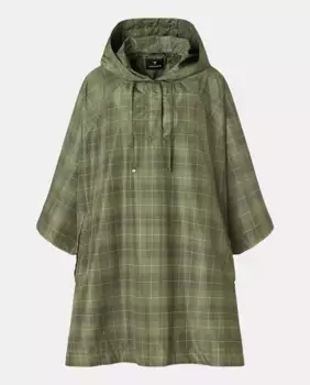 Клетчатый дождевик Latouche, хаки