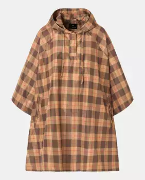 Клетчатый дождевик Latouche, коричневый