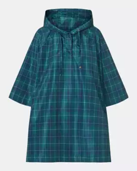 Клетчатый дождевик Latouche, темно-синий