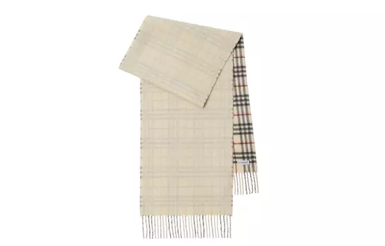 Клетчатый двусторонний кашемировый шарф Burberry