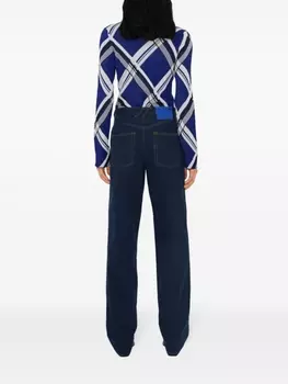 Клетчатый джемпер Burberry, синий