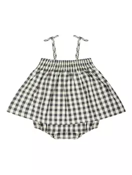 Клетчатый комбинезон Molo, черный