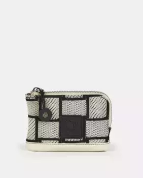 Клетчатый кошелек цвета слоновой кости Caminatta, бежевый