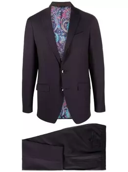 Клетчатый костюм-двойка ETRO, синий