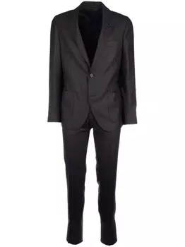 Клетчатый костюм Lardini, коричневый