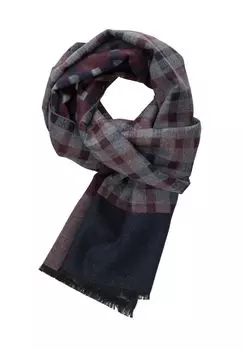 Клетчатый мужской шарф ETERNA, цвет Grau One Size