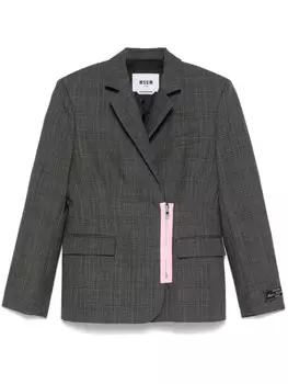 Клетчатый пиджак MSGM, серый
