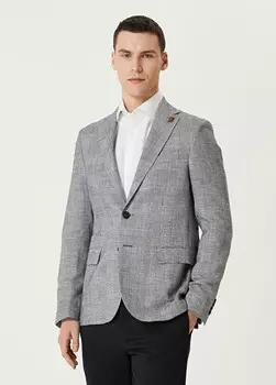 Клетчатый пиджак Pal Zileri, синий