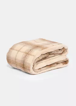 Клетчатый плед Croff, коричневый