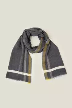 Клетчатый шарф Accessorize, серый