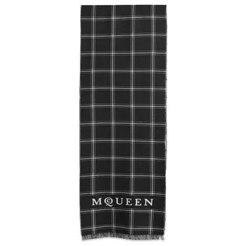 Клетчатый шарф Alexander Mcqueen, мультиколор