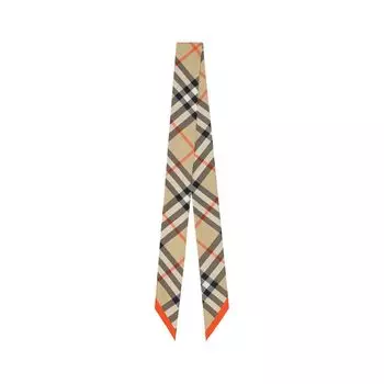 Клетчатый шарф Burberry, бежевый