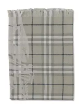 Клетчатый шарф Burberry, нейтральный