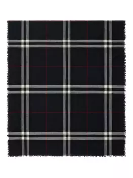 Клетчатый шарф Burberry, синий