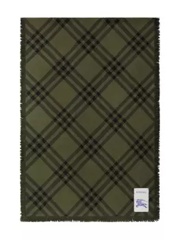 Клетчатый шарф Burberry, зеленый