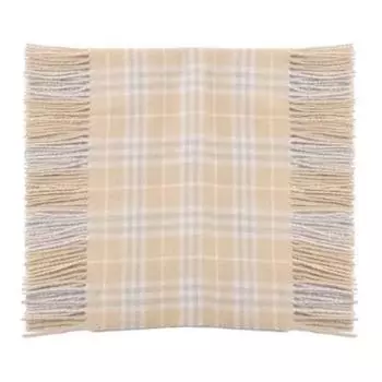 Клетчатый шарф с бахромой по краям Burberry