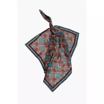 Клетчатый шелковый фуляр Dsquared2, Bicolor