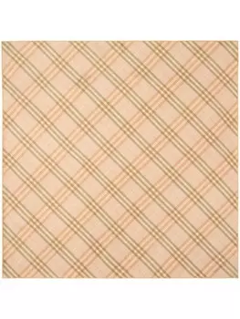Клетчатый шелковый шарф Burberry, нейтральный цвет