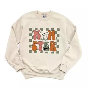 Клетчатый свитшот Momster Ghost Simply Sage Market, цвет Dust