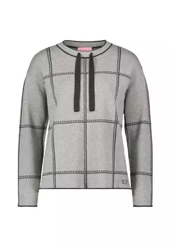 Клетчатый вязаный свитер BETTY BARCLAY, цвет Patch Grey/grey