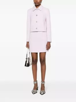 Клетчатый жакет на пуговицах Claudie Pierlot, фиолетовый