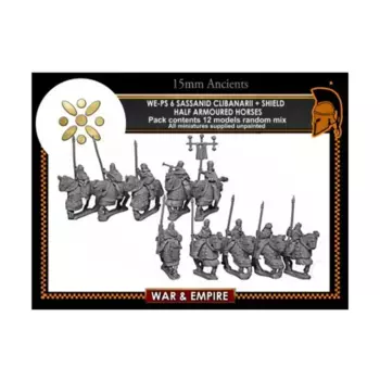 Клибанарийская кавалерия со щитом и полубронированной лошадью, War & Empire - Ancient Miniatures - Persian (15mm)