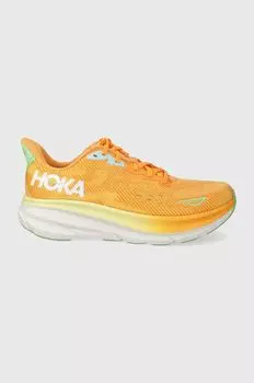 Клифтон 9 кроссовки Hoka, оранжевый