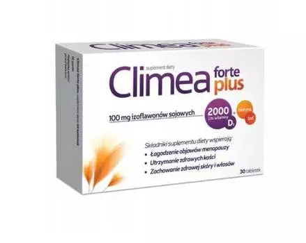 Климеа Форте Плюс с витамином Д3 и йодом, 30 таблеток. Aflofarm Farmacja