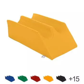 Клин для позиционирования, подушка для позиционирования, клин для кровати, лимфатический клин с 2 выемками для ножек 75x42 см Sport-Tec