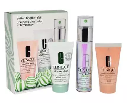 Клинический набор Even Better, 30 мл+Moisture Surge 100H, 30 мл+All About Clean 2-в-1, 30 мл Clinique