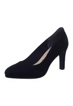 Клиновые туфли Tamaris, цвет Black Suede