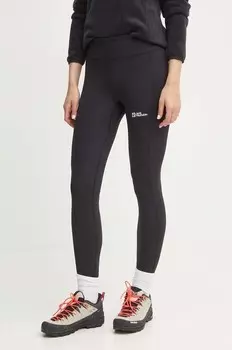 Клинталь спортивные леггинсы Jack Wolfskin, черный