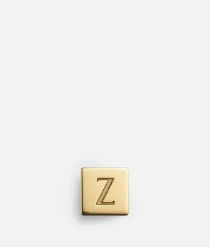 Клип Буква Z BOTTEGA VENETA, золотисто-бронзовый