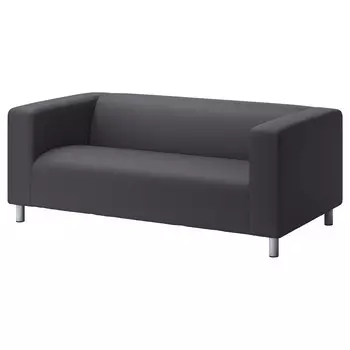 КЛИППАН 2 раскладывающийся диван, Виссле серый KLIPPAN IKEA