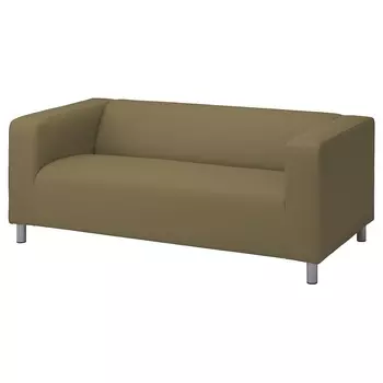 КЛИППАН 2 сидячих дивана, Виссле желто-зеленый KLIPPAN IKEA