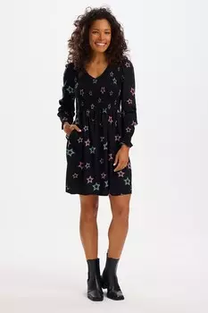 Клодетт гофрированная платье Sugarhill Brighton, черный