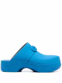 Клоги с логотипом Gancini Ferragamo, синий
