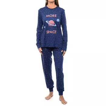 Klp1 зимняя пижама с длинными рукавами Kisses And Love, синий