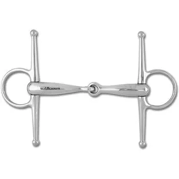 Кляп Waldhausen трензель цельный 16мм, серебряный