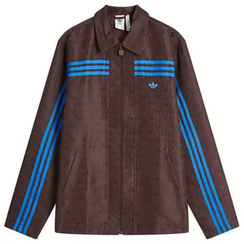 Клубная куртка Adidas, коричневый