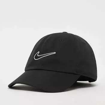 Клубная неструктурированная кепка с галочкой NIKE, цвет black/black