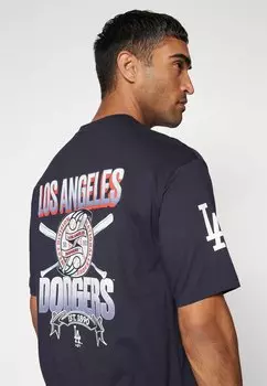 Клубная одежда Mlb Los Angeles Dodgers Baseball Graphic Tee New Era, темно-синий