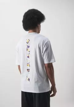 Клубная одежда Nba Los Angeles Lakers Large Infill Tee New Era, белый/золотой